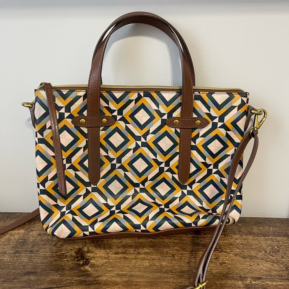 Fossil Felicity Satchel RARE - Picture 2 of 3